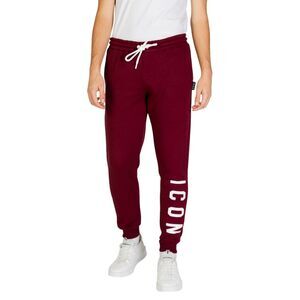 Icon Burgundy Logo Joggers Men bordeaux Pants